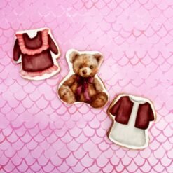 Baby shower girl printed sugar cookies