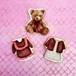 Baby shower girl printed sugar cookies