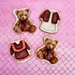 Baby shower girl printed sugar cookies