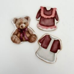 Baby shower girl printed sugar cookies