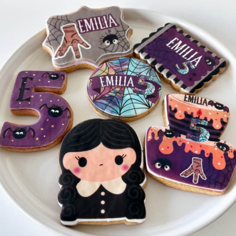 Wednesday_2 | Pandabake Wednesday printed sugar cookies