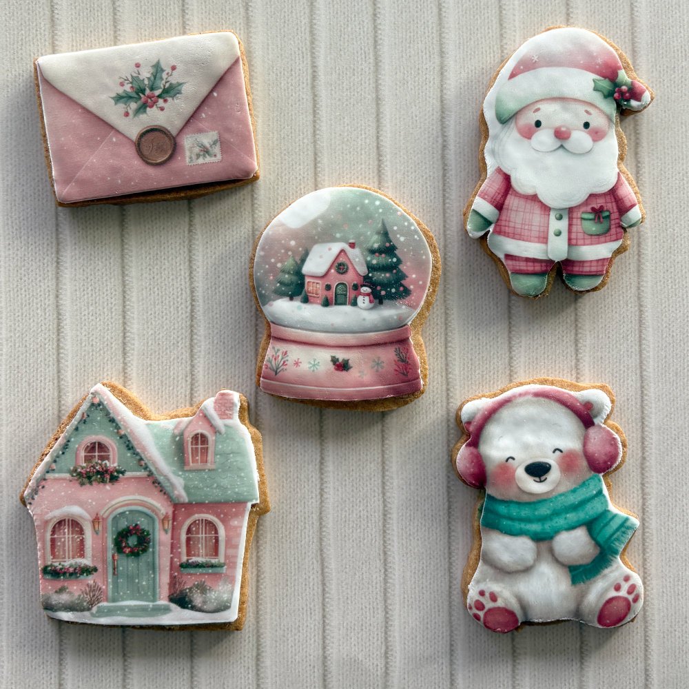 Christmas printed sugar cookies